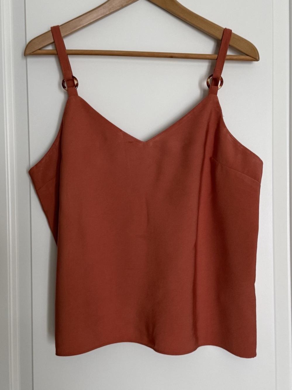 Topshop Tilda Ring Camisole Top in Rust | Size US 10
